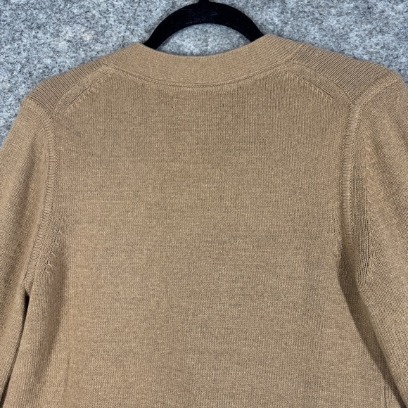 Banana Republic Camel Wool Cashmere Cardigan Size M Button Front Minimalist - Picture 11 of 15